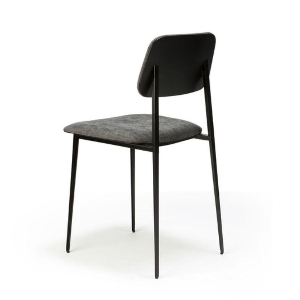 Ethnicraft DC Dining Chair Dark Grey Back