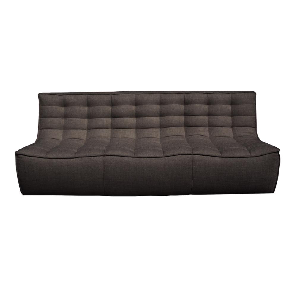 Ethnicraft N701 Sofa Three Seat Dark Grey