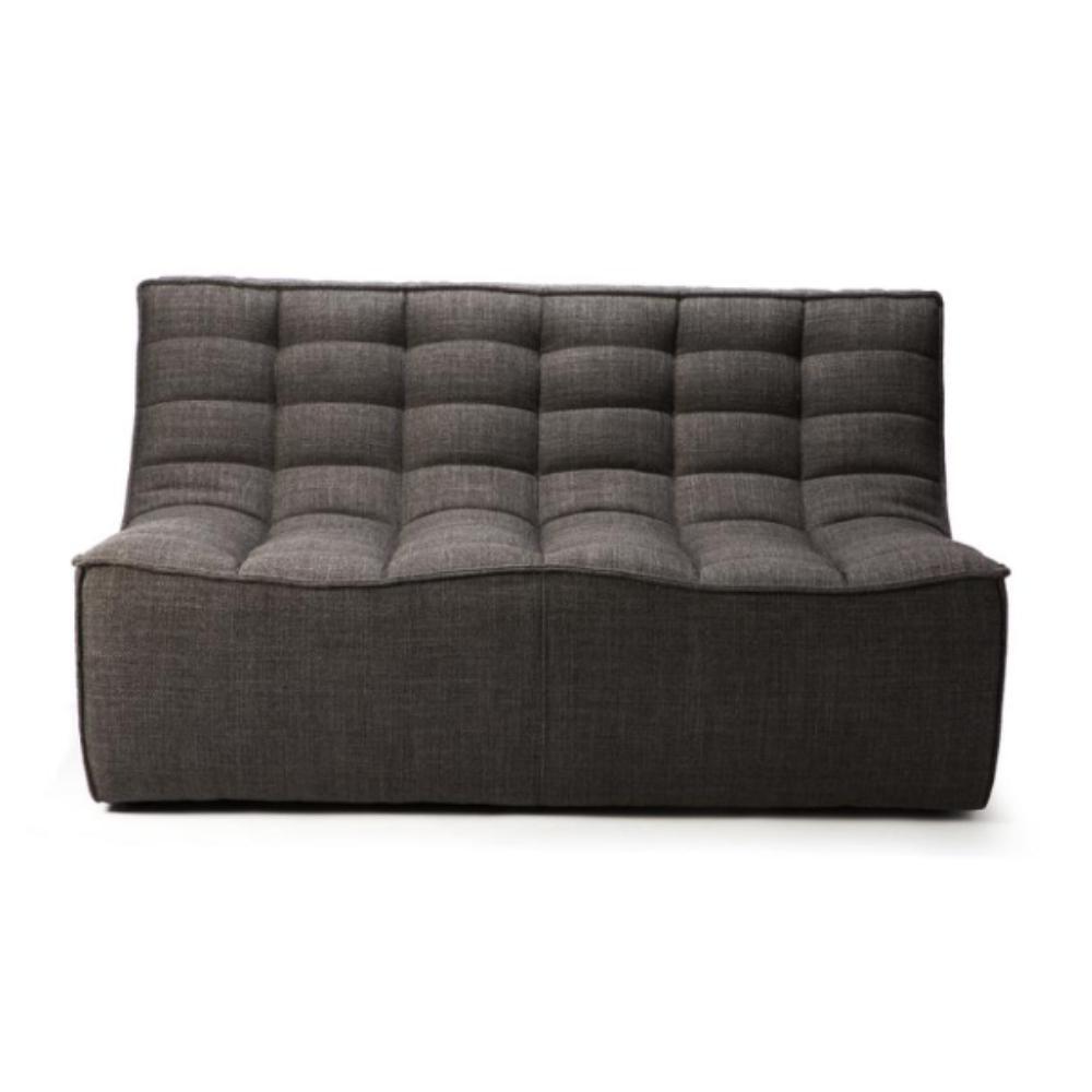 Ethnicraft N701 Sofa Two Seat Dark Grey