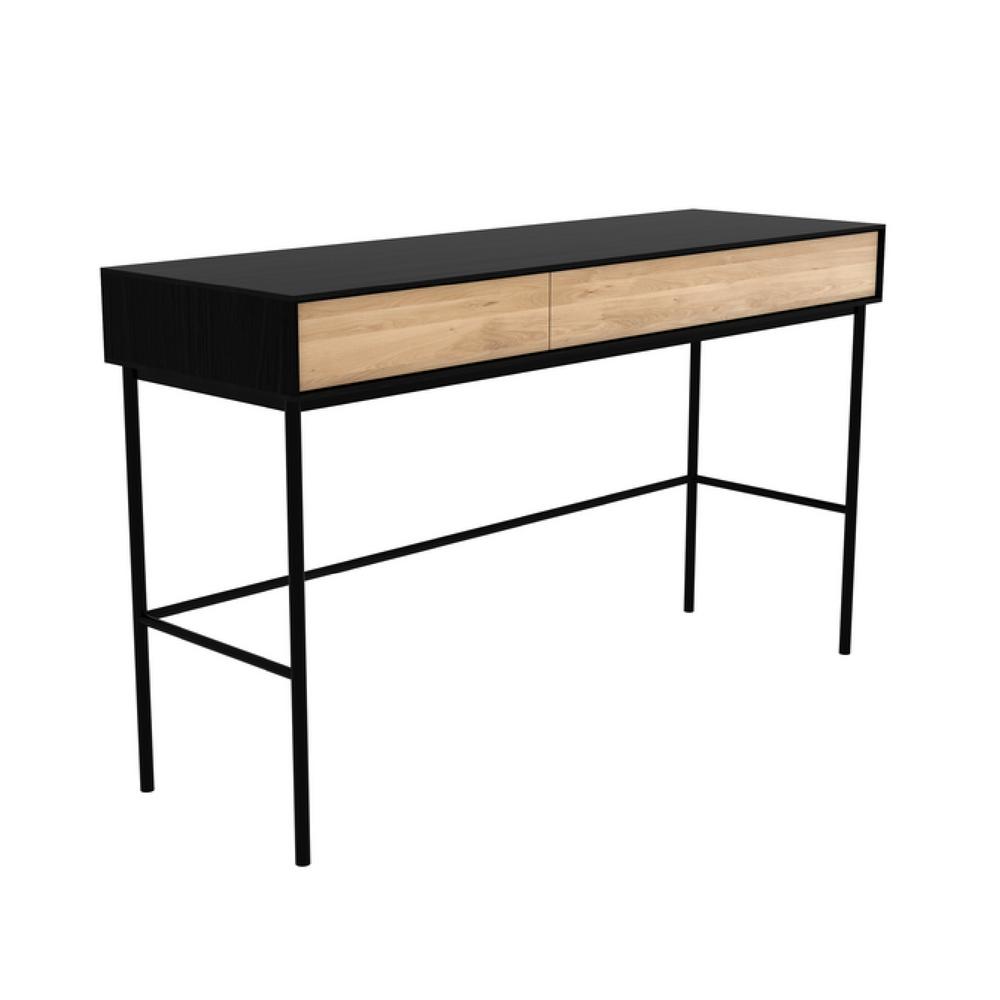 Ethnicraft Oak Blackbird Desk Angled