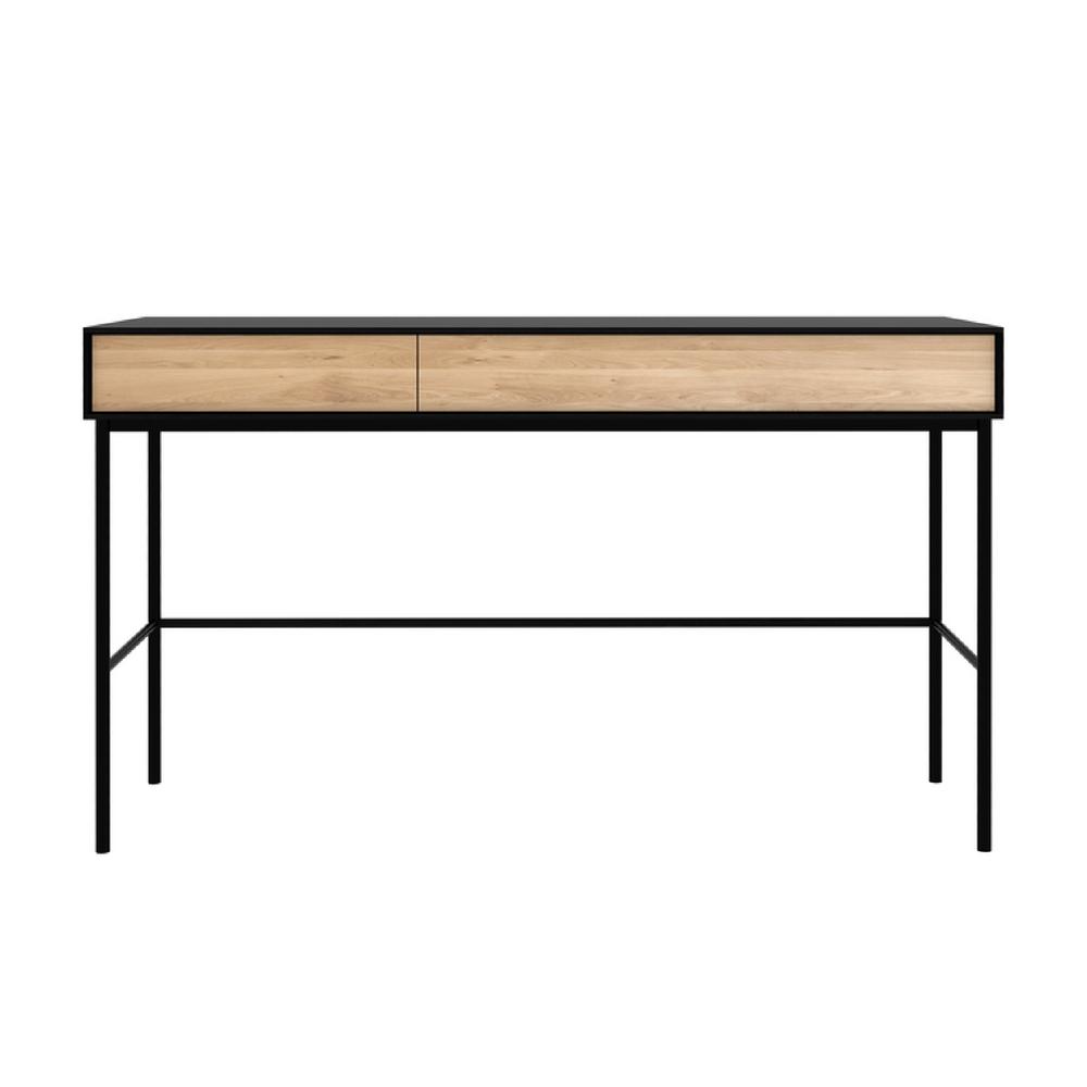 Ethnicraft Oak Blackbird Desk Front