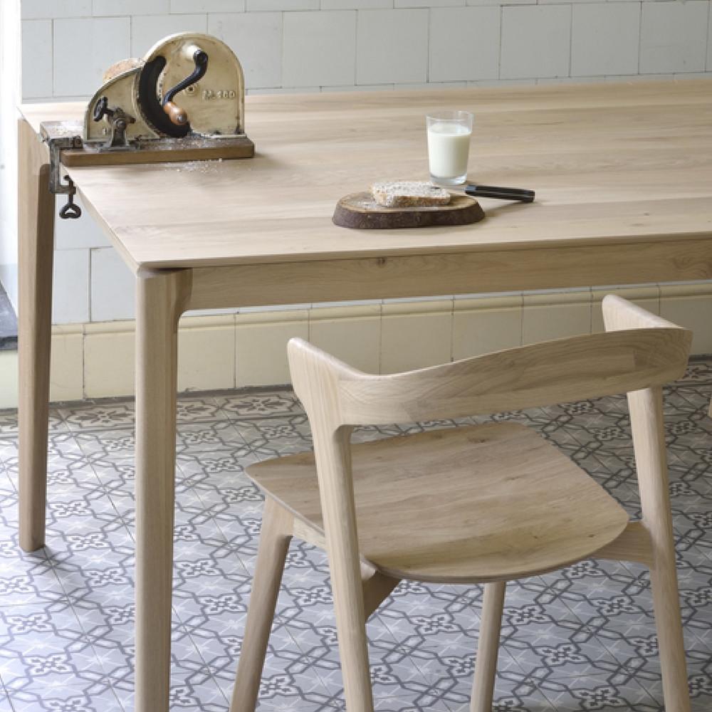 Ethnicraft Oak Bok Dining Table and Oak Bok Chair