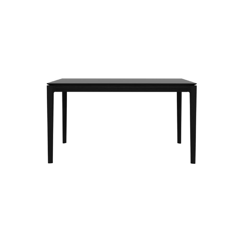 Ethnicraft Black Oak Bok Dining Table Front