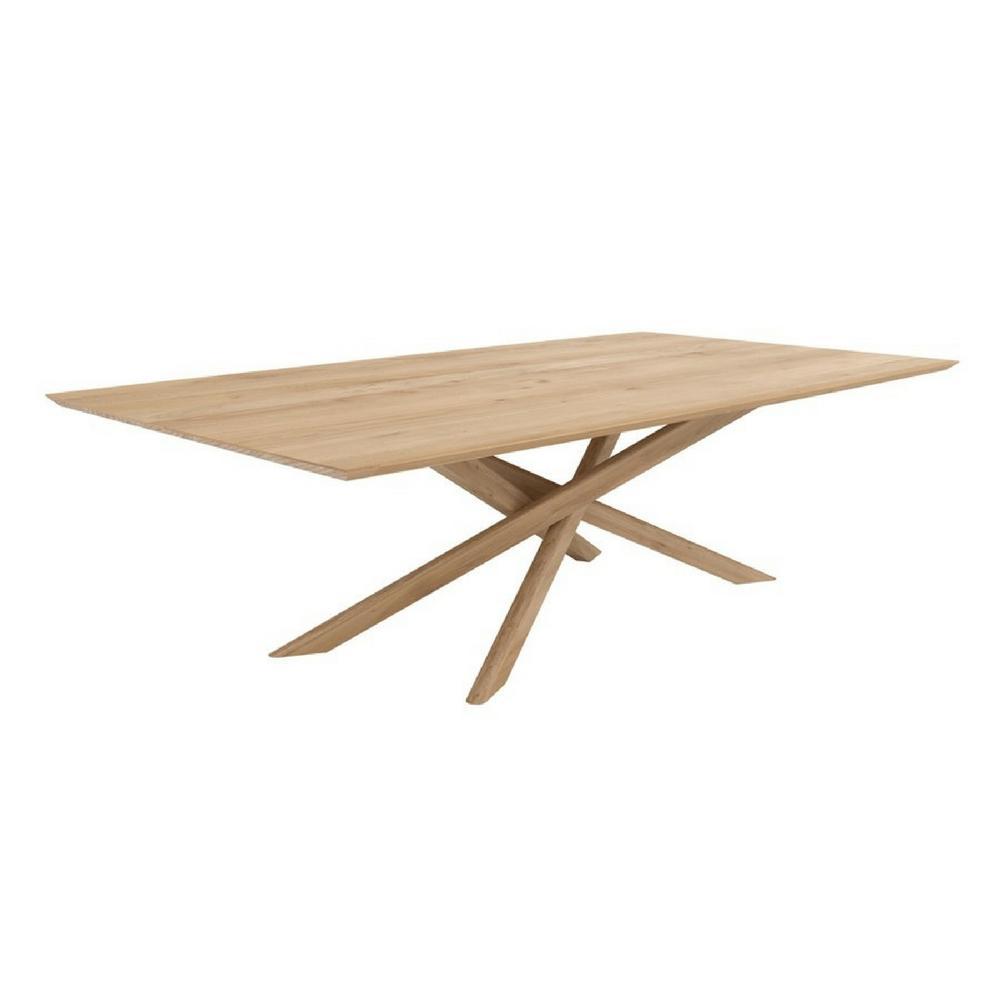 Ethnicraft Oak Mikado Dining Table Angled