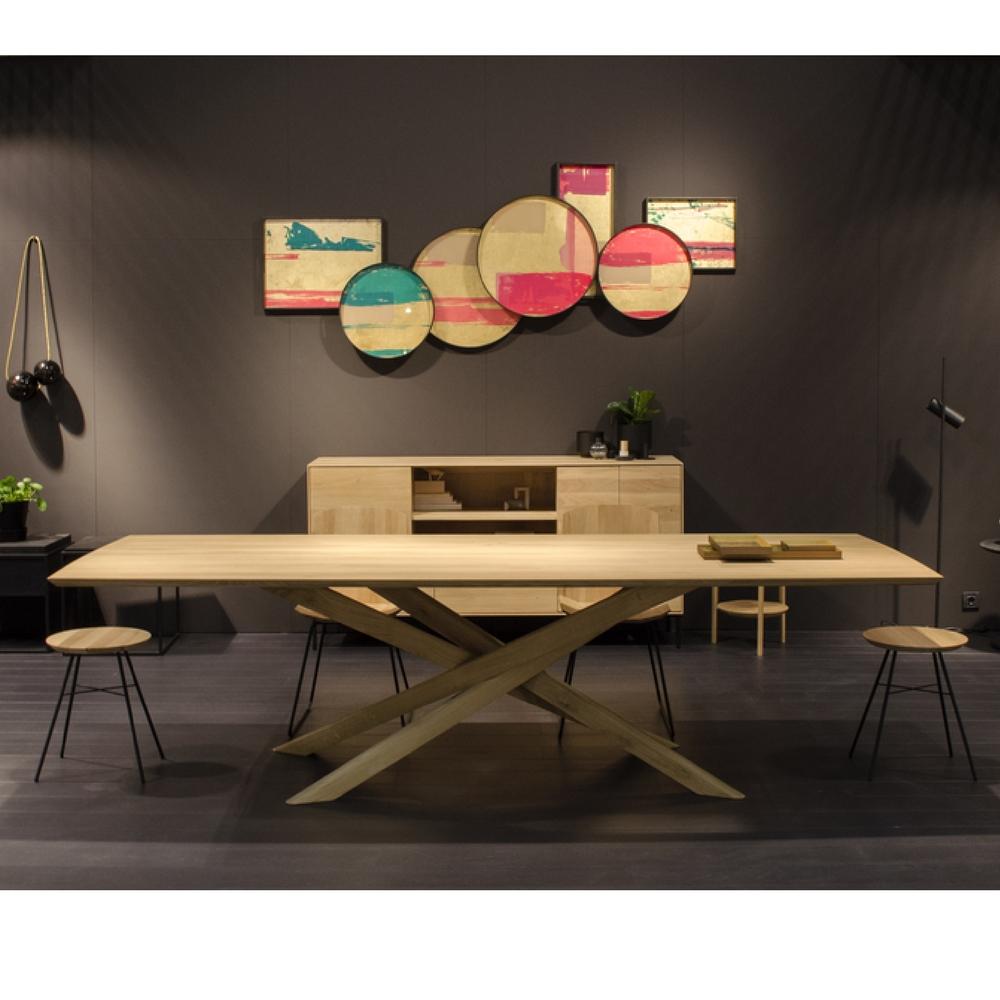 Ethnicraft Oak Mikado Dining Table in Situ at Stockholm Furniture Fair 2018