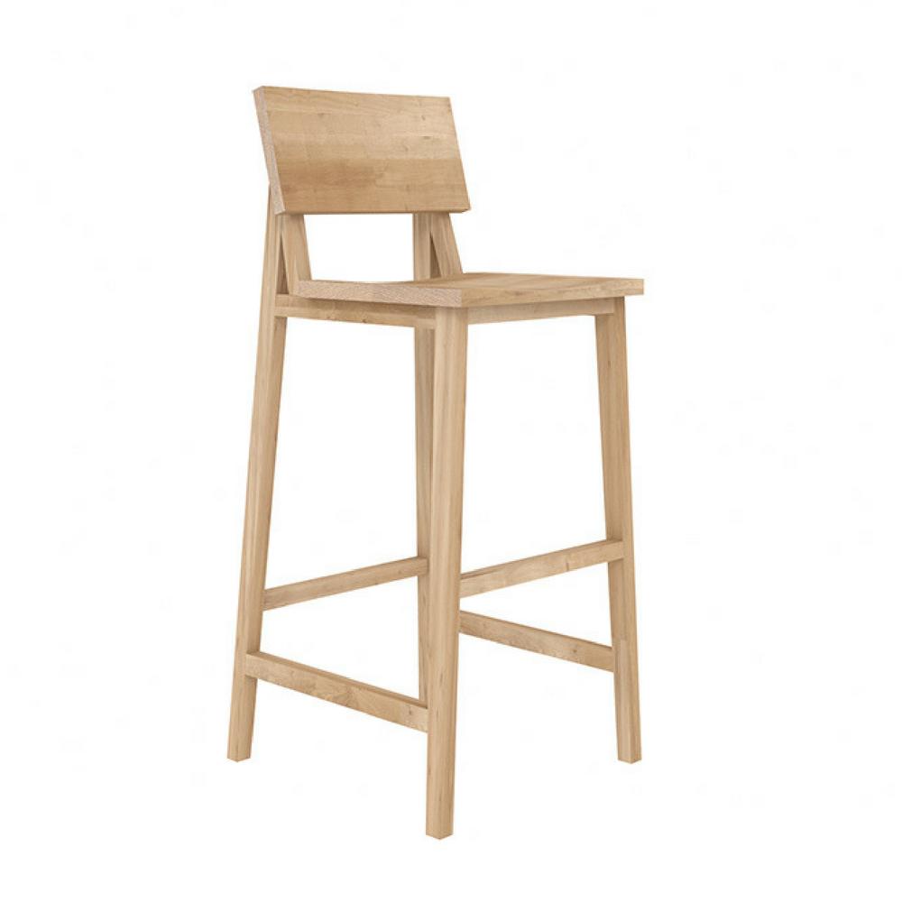 Ethnicraft Oak N4 Bar Stool