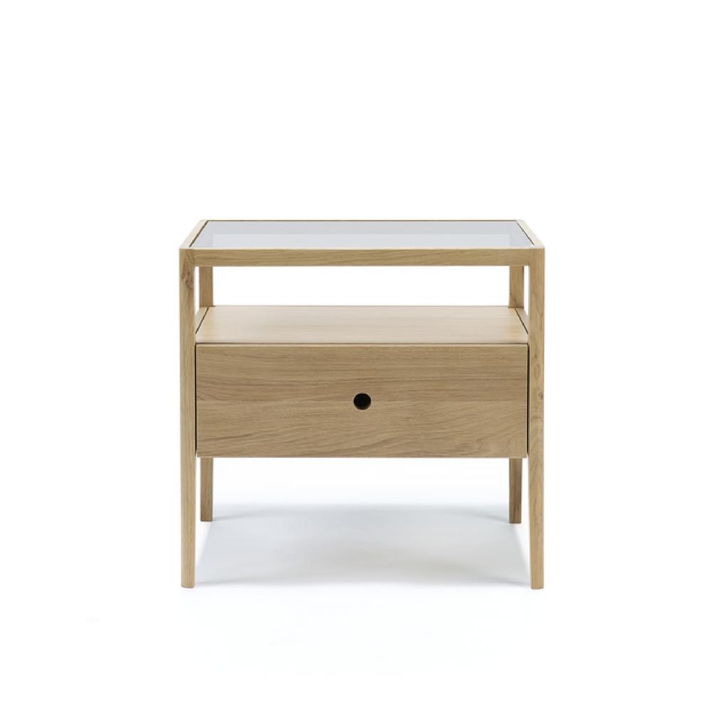 Ethnicraft Oak Spindle Bedside Table Oak