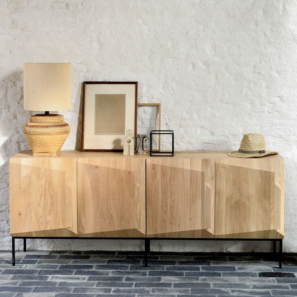 Ethnicraft Oak Stairs Sideboard in situ