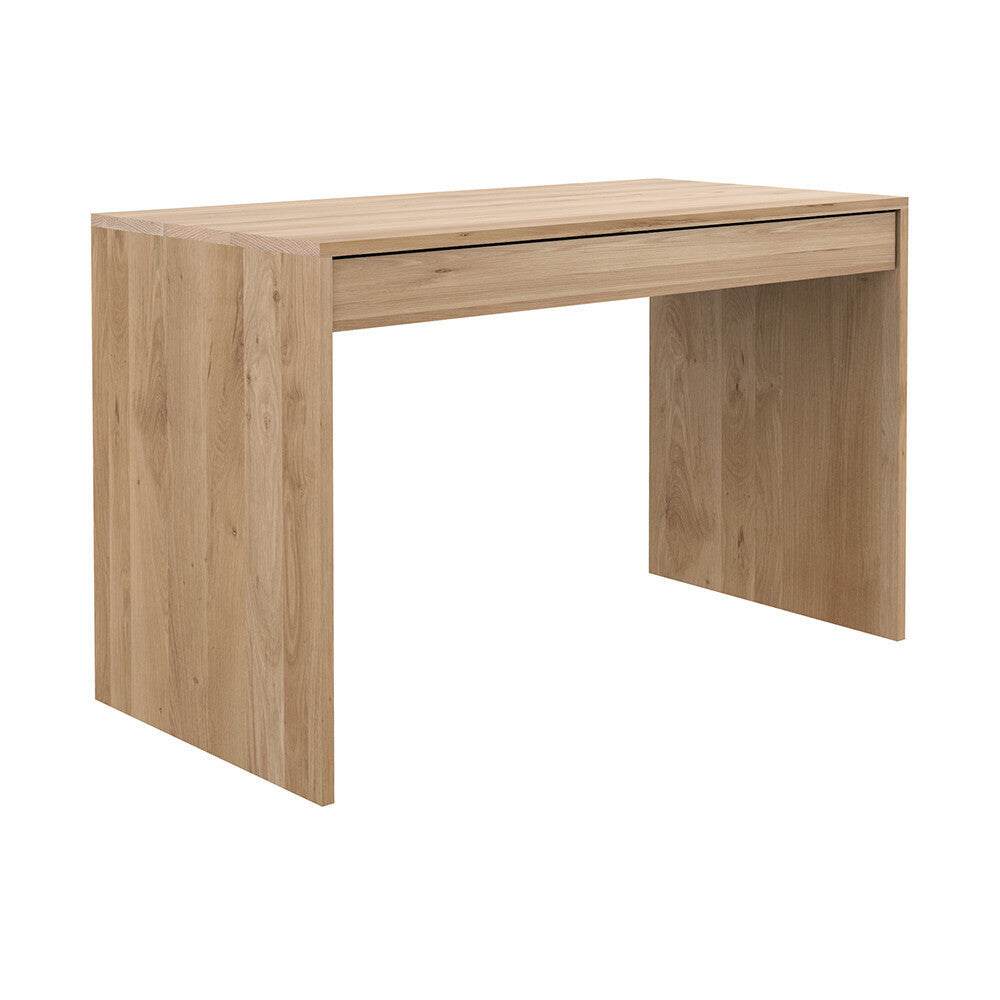 Ethnicraft Oak Wave Desk 51456 Angled