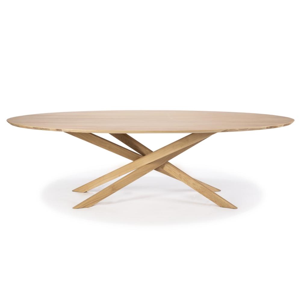 Ethnicraft Oval Oak Mikado Dining Table