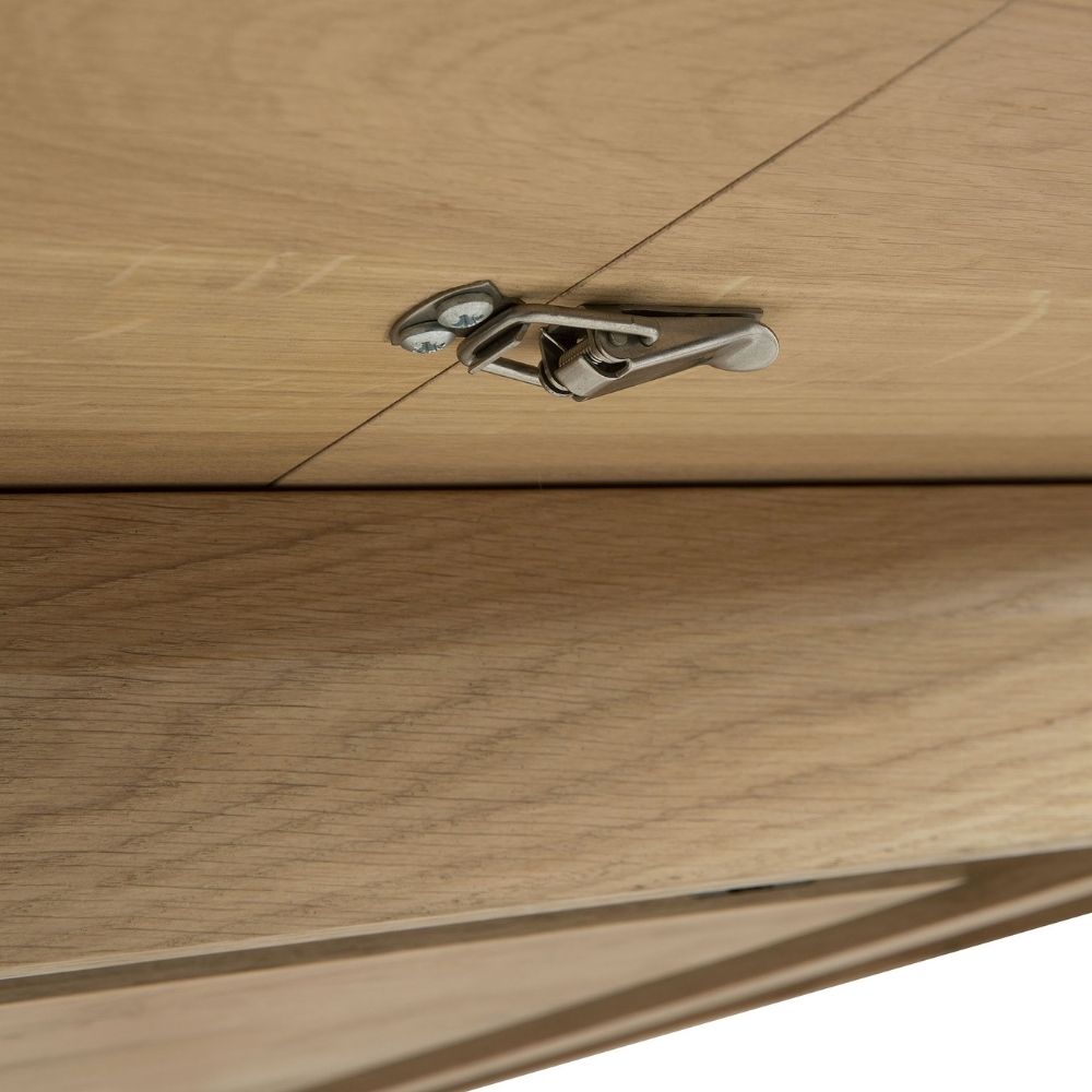 Ethnicraft Oak Bok Extendable Dining Table Underside Detail