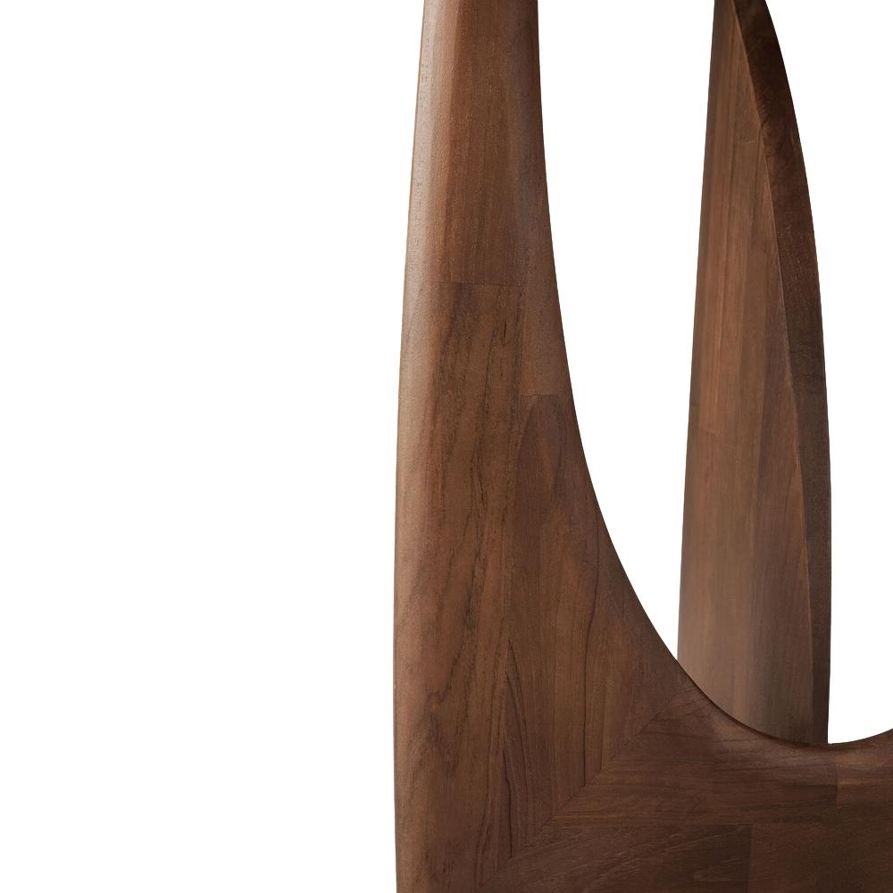 Ethnicraft Teak Geometric Side Table Base Detail