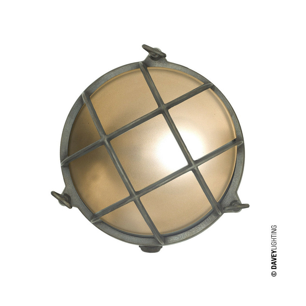 Brass Bulkhead Exterior Light by Davey Light and Original BTC