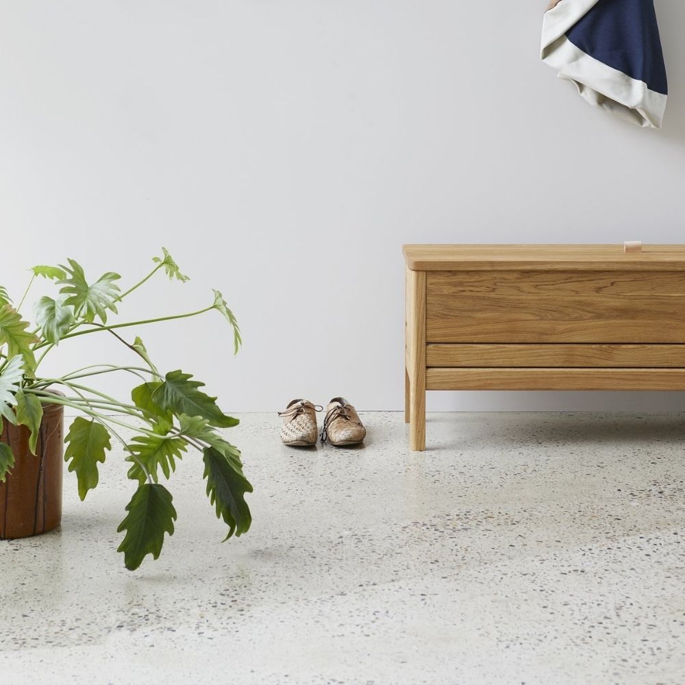 A Line Oak Storage Bench by Form & Refine in Entryway