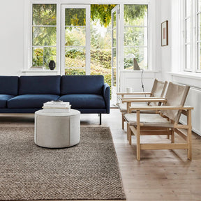 Fredericia Canvas Chairs by Borge Mogensen in Living Room with Calmo Sofa