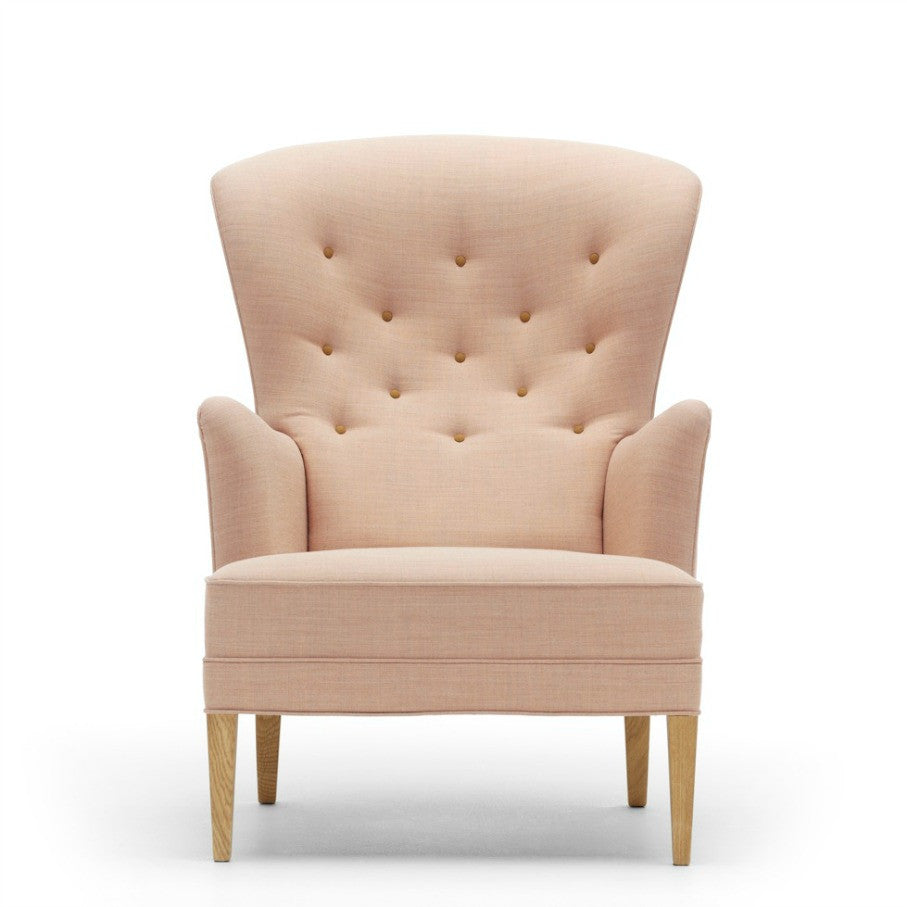 Frits Henningsen Heritage Chair FH419 Light Pink Front Carl Hansen & Son