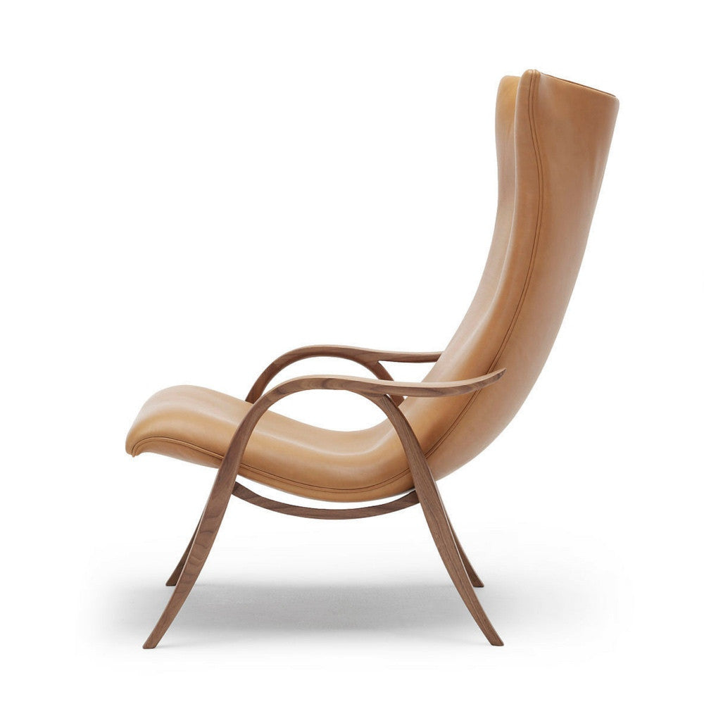 Frits Henningsen Signature Chair Caramel Leather Walnut Frame Side Carl Hansen and Son