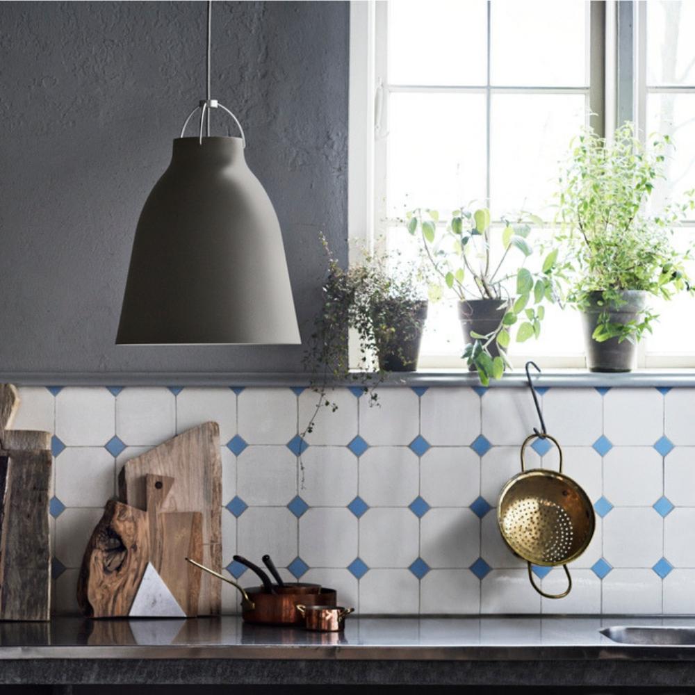 Fritz Hansen Caravaggio Pendant Light by Cecilie Manz in Kitchen Archipelago Stone