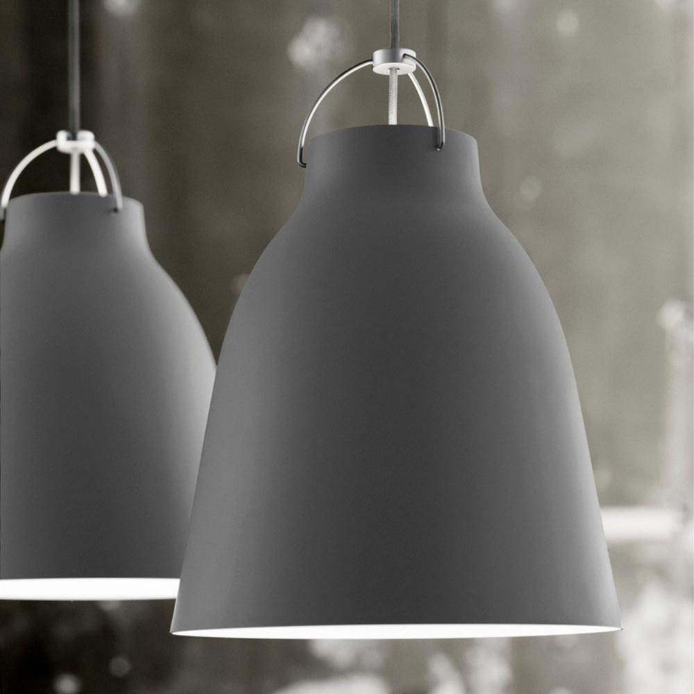 Fritz Hansen Caravaggio Pendant Lights by Cecilie Manz in Grey 45 Detail