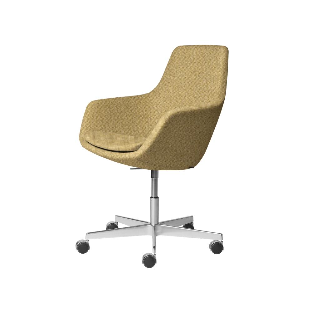 Fritz Hansen Little Giraffe Office Chair by Arne Jacobsen in Christianshavn Yellow