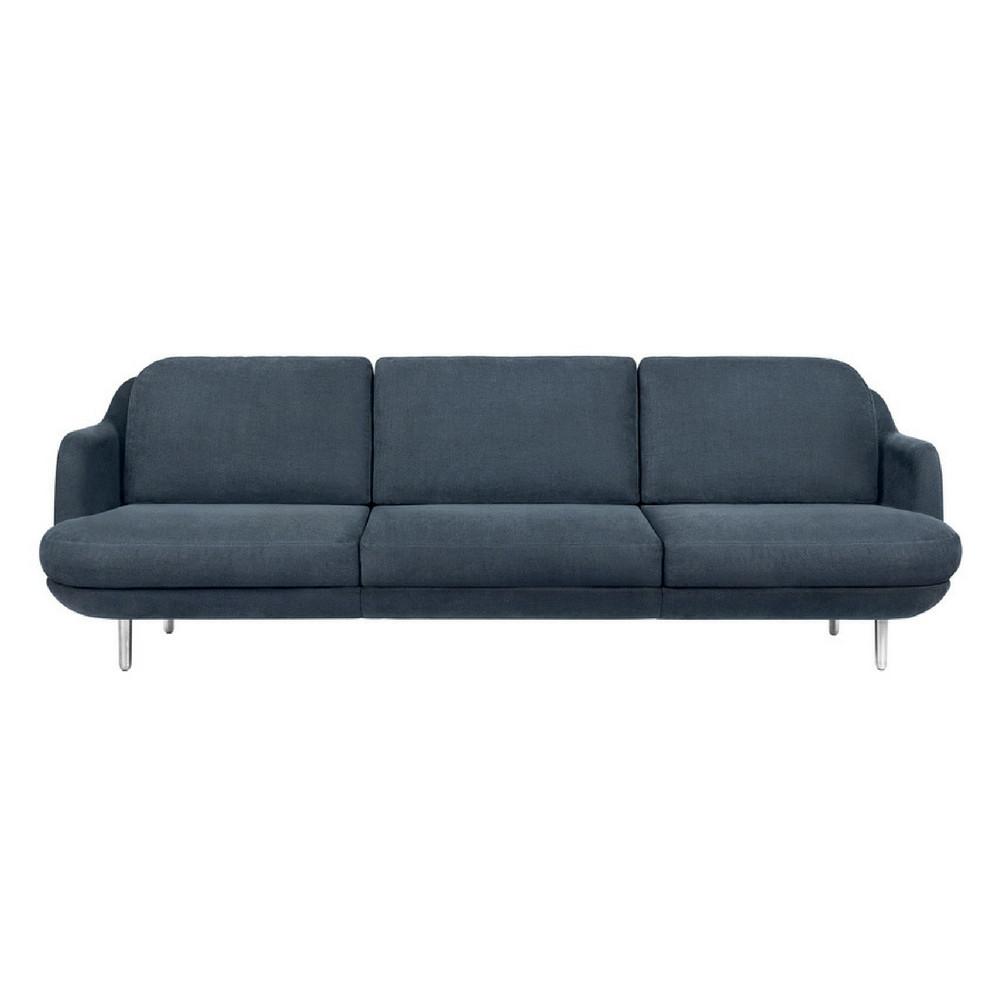 Fritz Hansen Lune Sofa by Jaime Hayon in Linara Blueberry by Romo