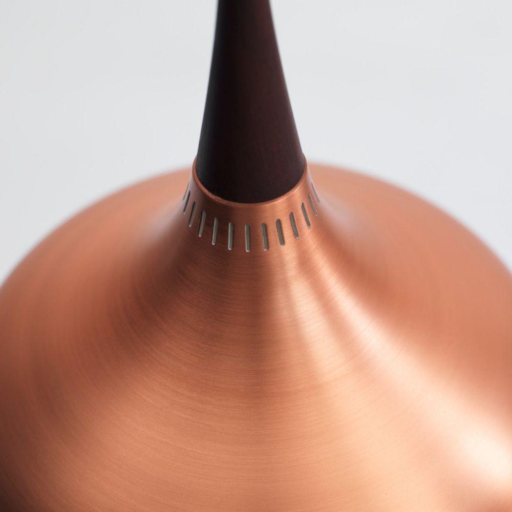 Fritz Hansen Orient Pendant Light Copper and Rosewood Detail