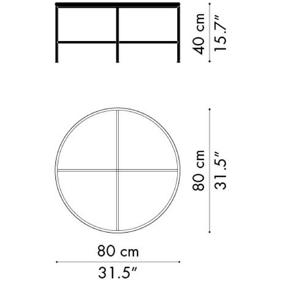 Fritz Hansen Paul McCobb Planner Coffee Table Round Dimensions