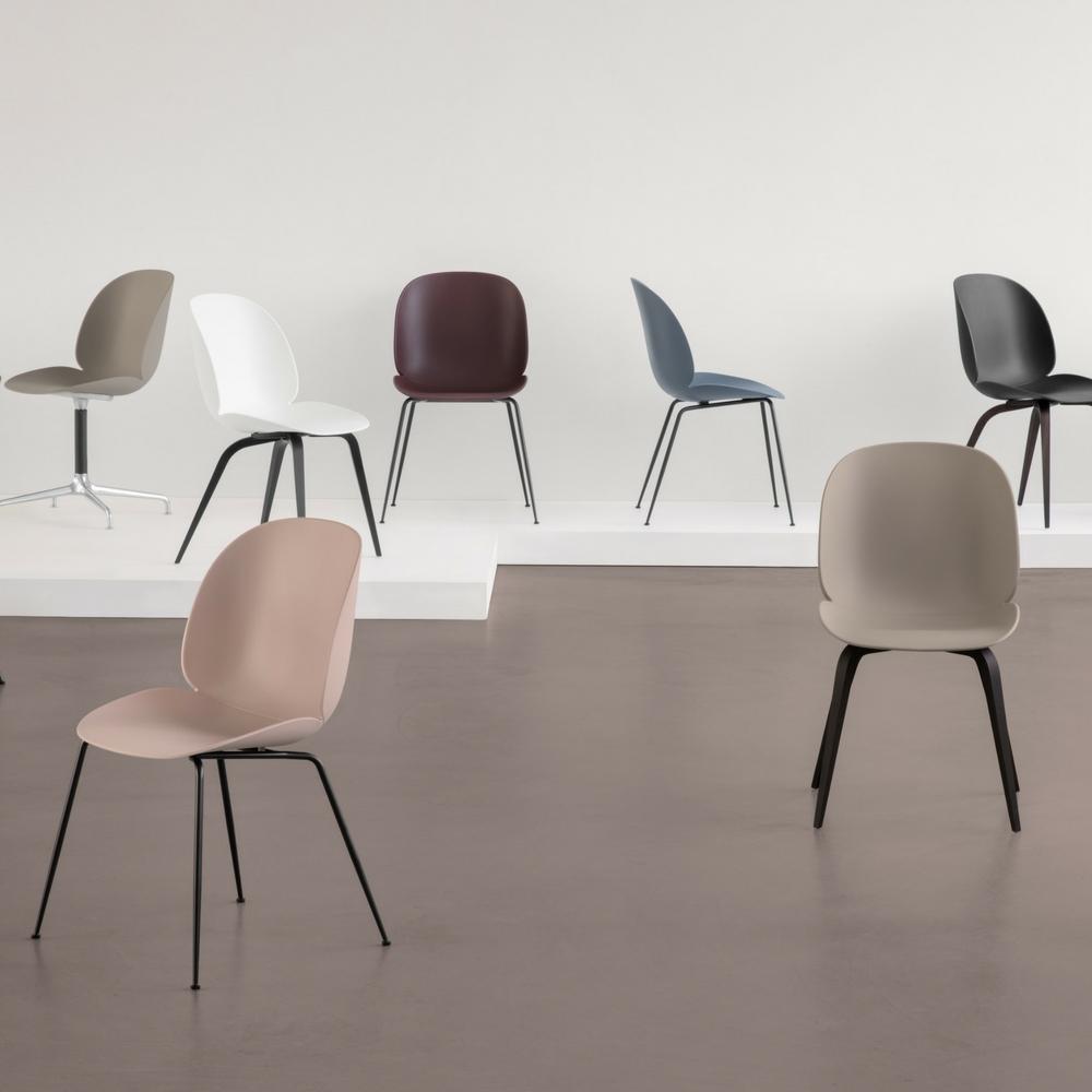 Gubi Beetle Dining Chair - Unupholstered - Conical Base
