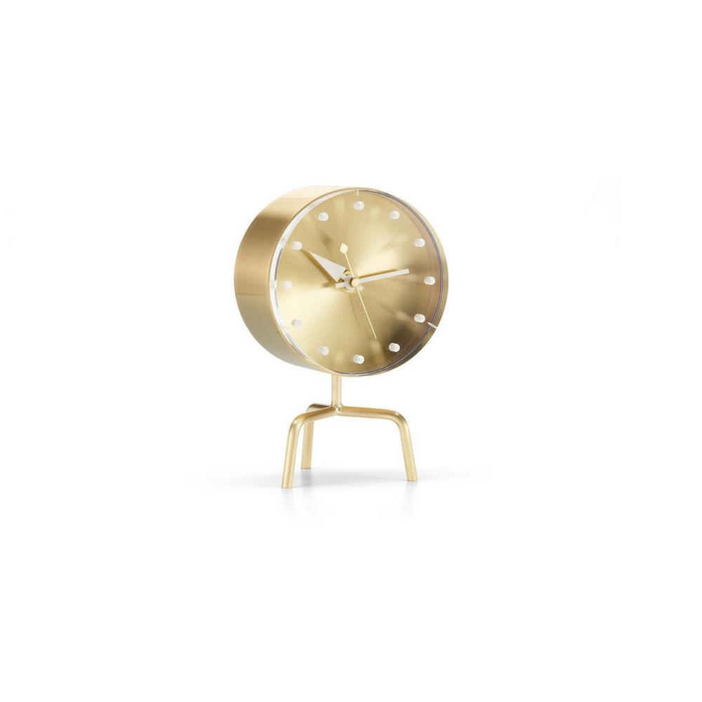 George Nelson Tripod Clock Brass