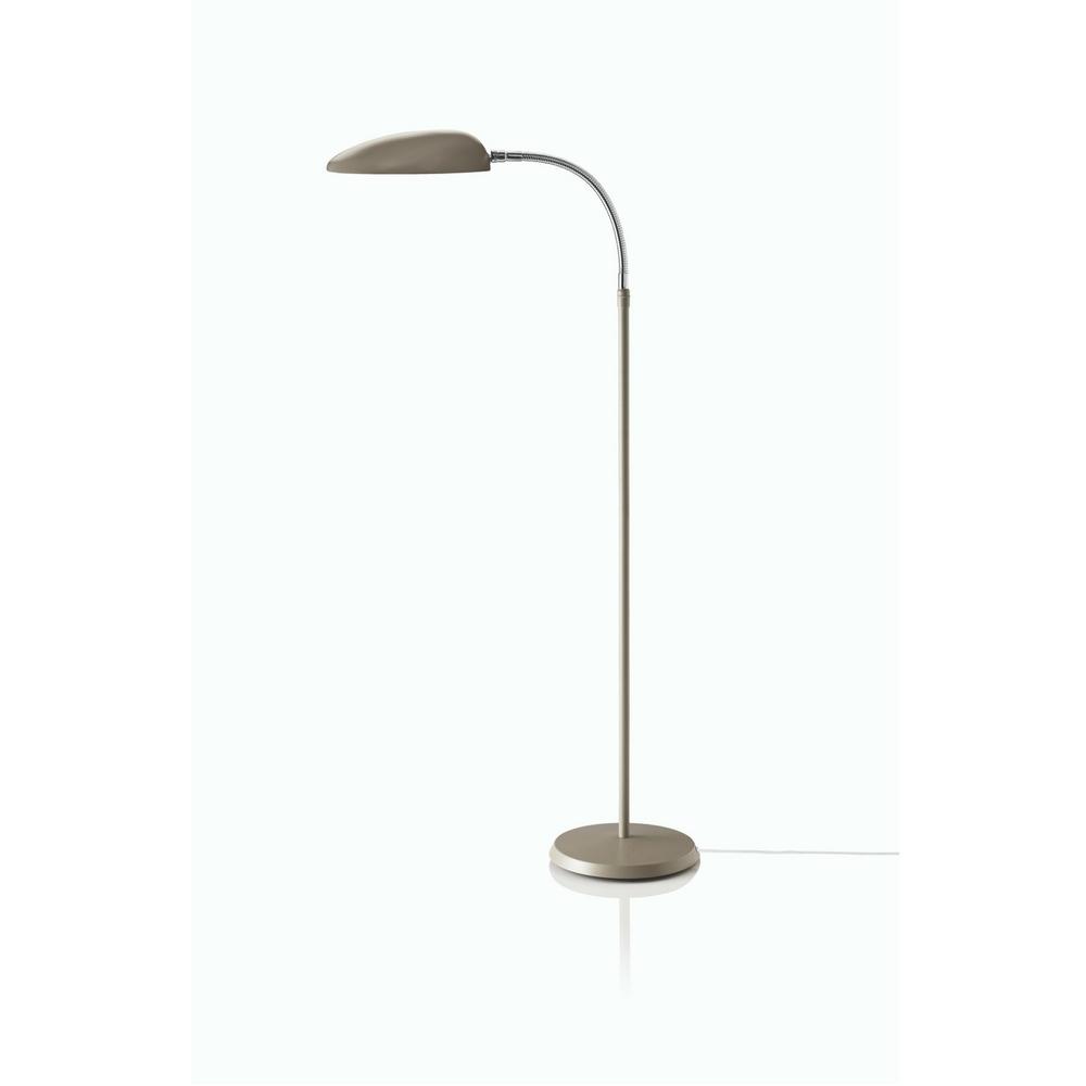 GUBI Greta Grossman Cobra Floor Lamp Warm Grey