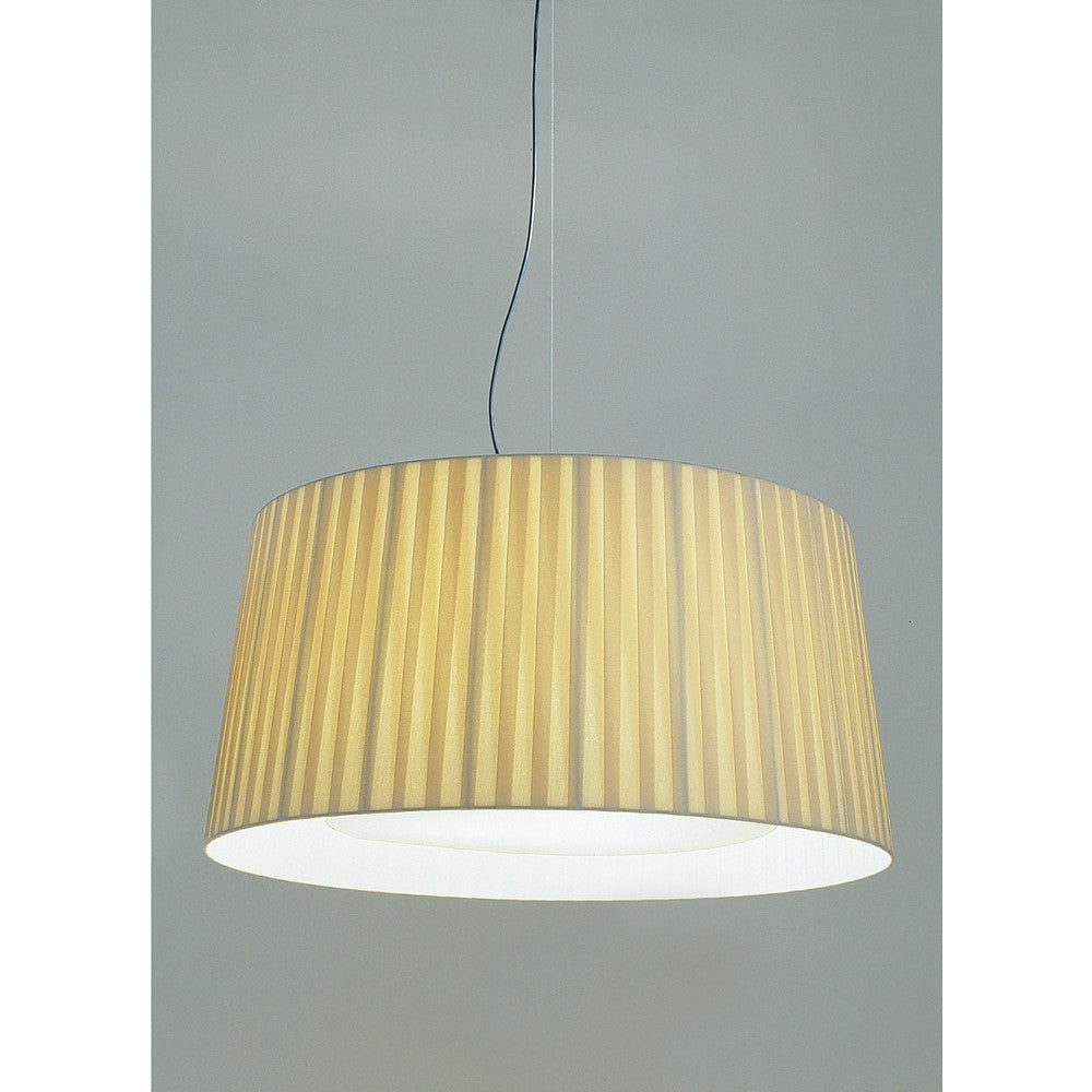 GT7 Suspension Lamp with Natural Ribbon Shade from Santa & Cole