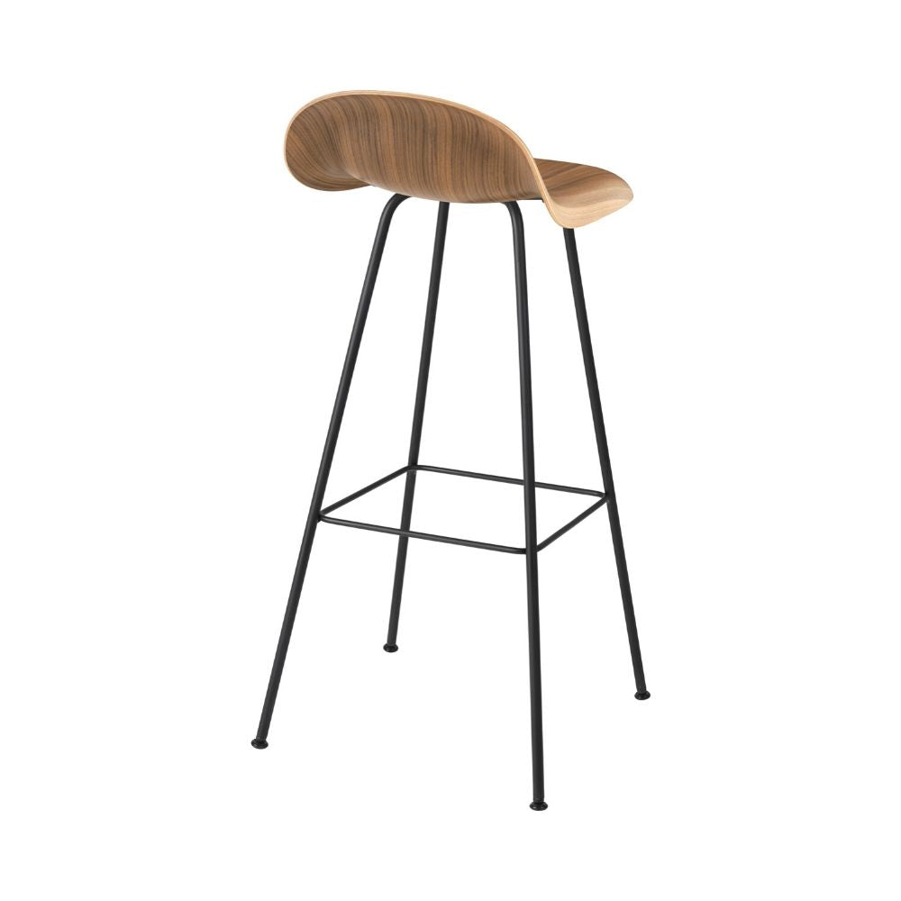 Gubi 3D Bar and Counter Stool - Wood Seat