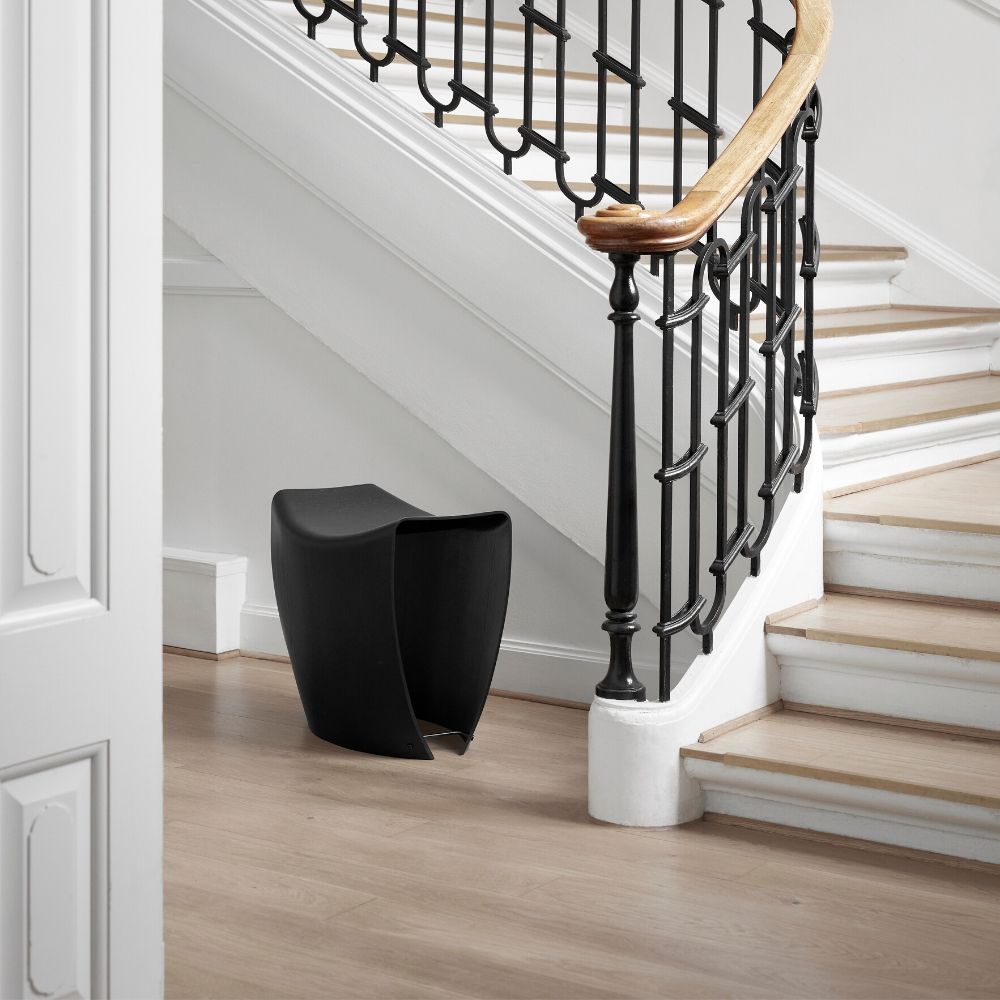 Black Gallery Stool by Hans Sandgren Jakobsen for Fredericia