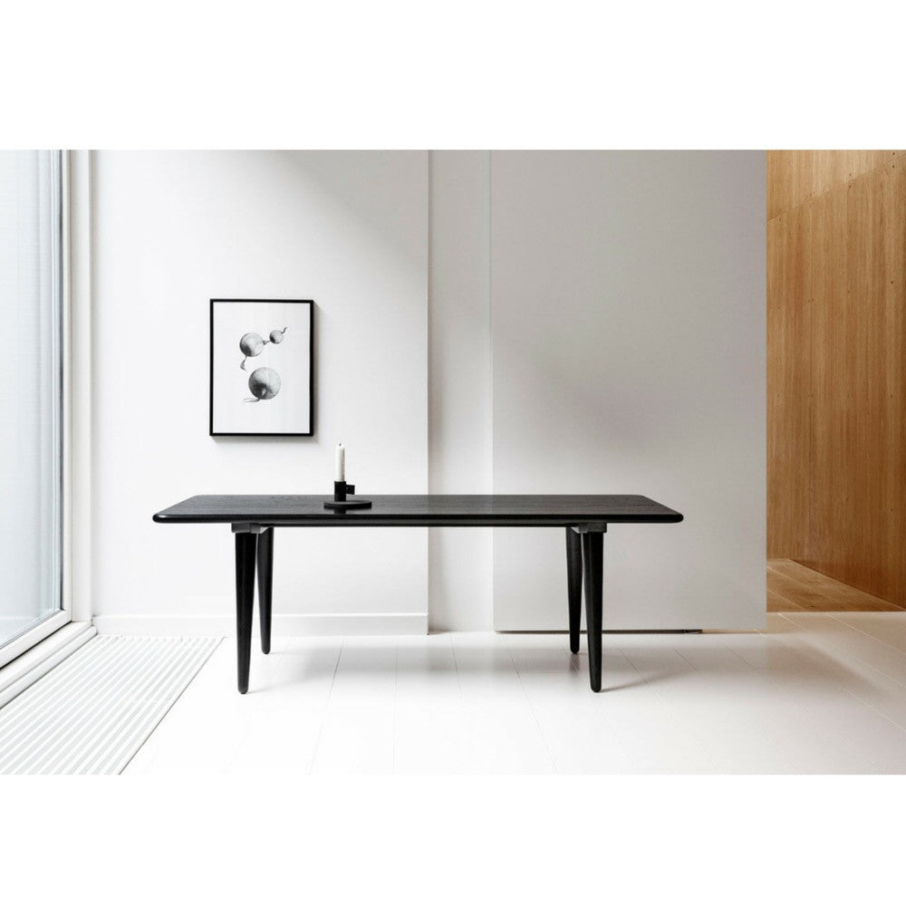 Wegner CH011 Black Lacquered Oak Coffee Table Carl Hansen & Son