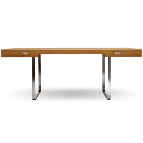 Wegner CH110 Desk in Oak with Stainless Steel Base by Carl Hansen and Son