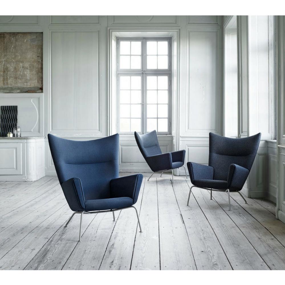 Hans Wegner CH445 Wing Chairs Styled in Room Carl Hansen and Son