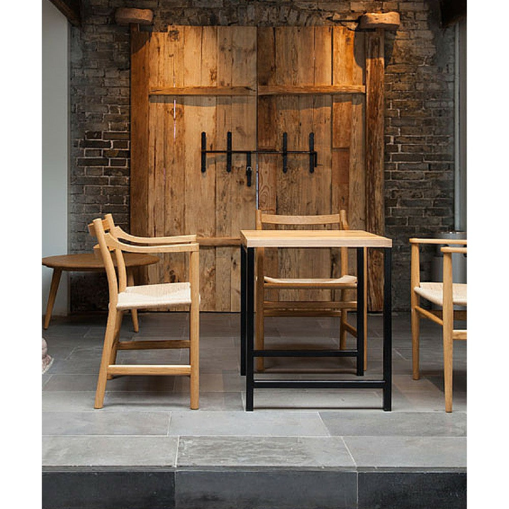 Wegner CH46 Chair Oak in Restaurant Carl Hansen and Son