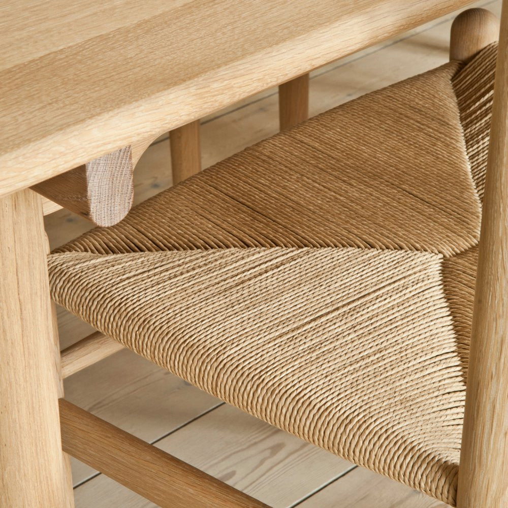 Hans Wegner Shaker Dining Chair CH36 Closeup Seat Carl Hansen & Son