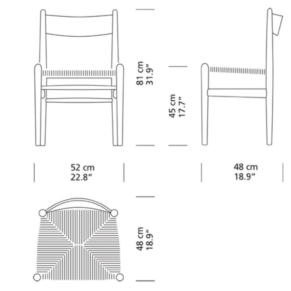 Hans Wegner CH36 Shaker Dining Chair Dimensions Carl Hansen & Son