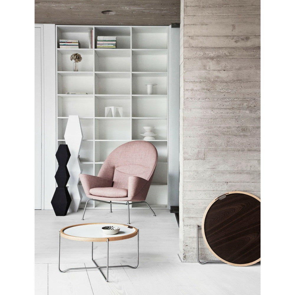 Wegner Oculus Chair in Room with Tray Table Carl Hansen and Son