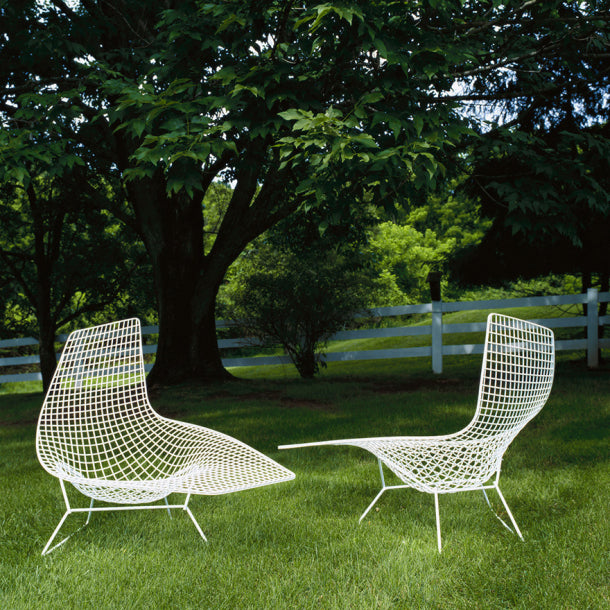 Harry Bertoia Asymmetric Chaise Outdoors Pair Knoll