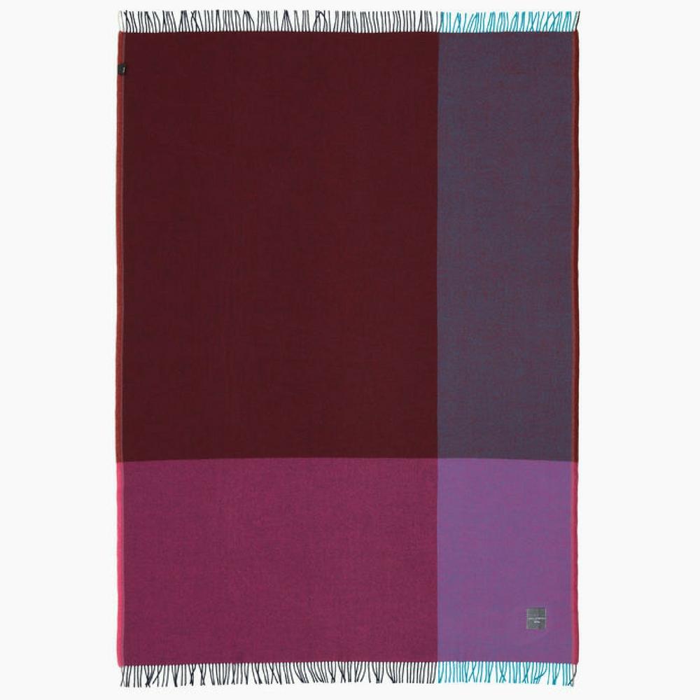 Hella Jongerius Color Block Blanket Blue Bordeaux Open