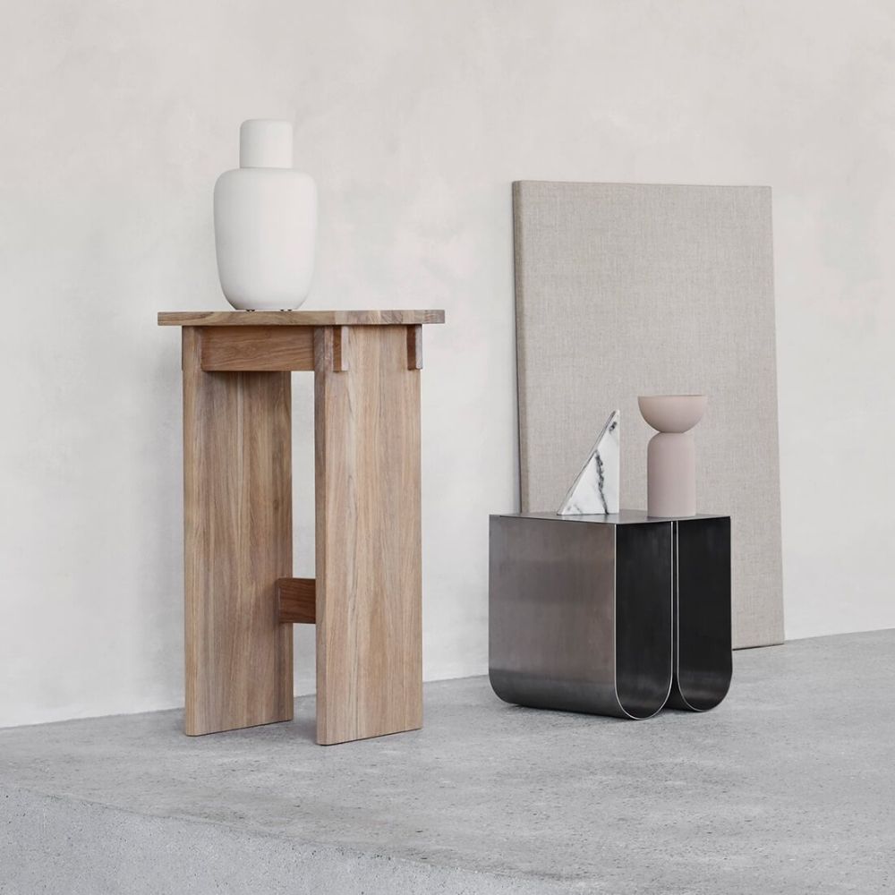 Japanese Oak Bar Stool by Kristina Dam Studio