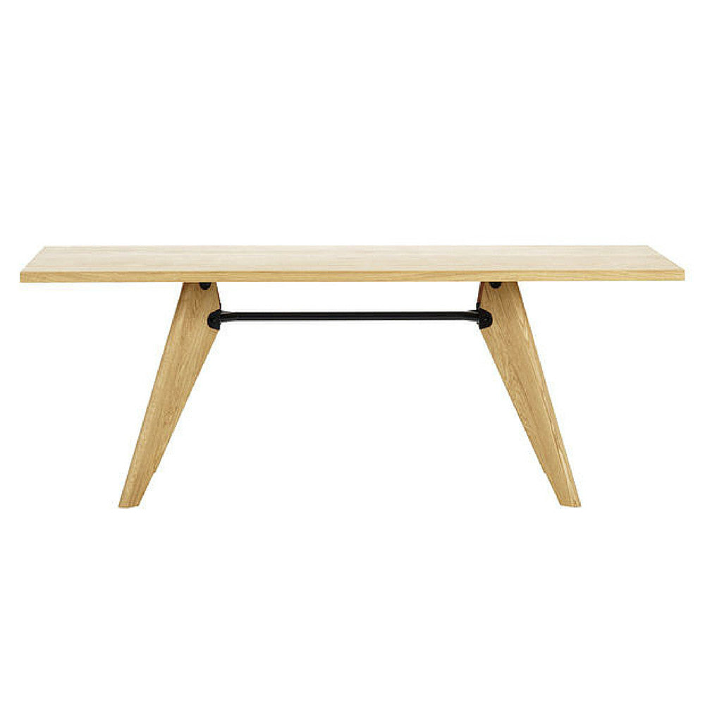 Jean Prouvé Table Solvay Oak by Vitra