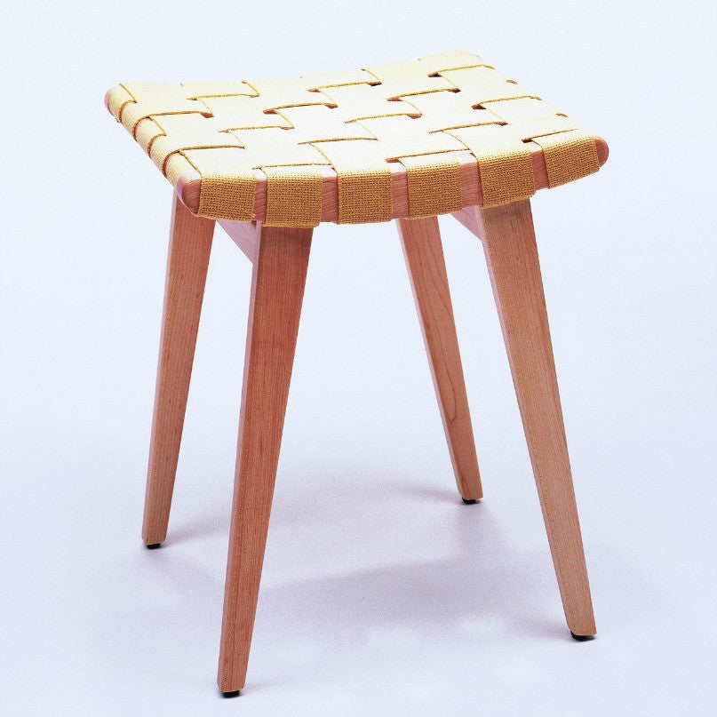 Jens Risom Sitting Stool Maple Mize Knoll