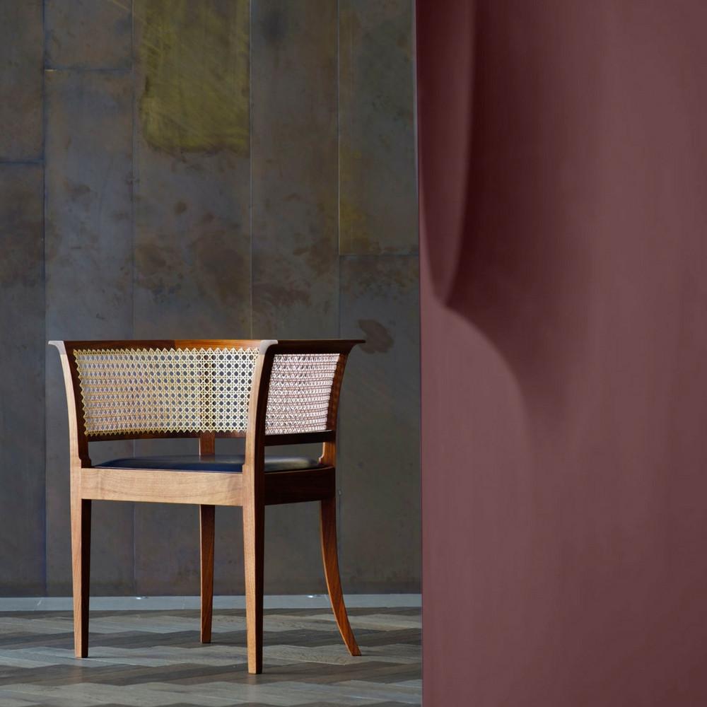 Faaborg Chair in Walnut by Kaare Klint for Carl Hansen and Son in Room