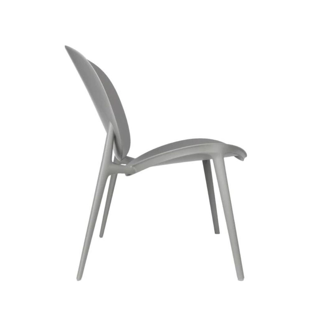 Kartell Be Bop Chair Matte Grey Side