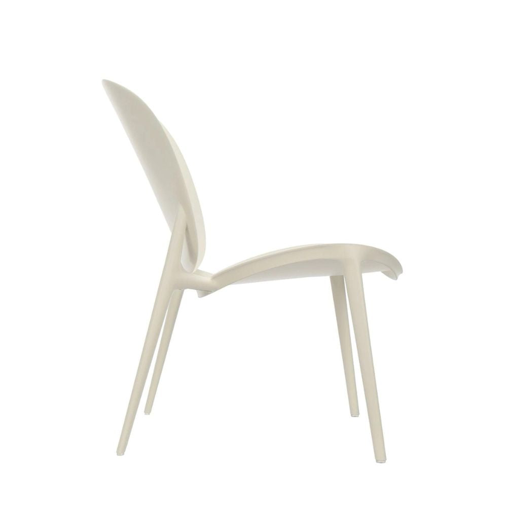 Kartell Be Bop Chair Matt White Side