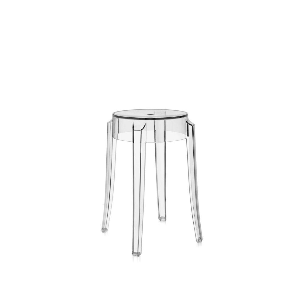 Kartell Charles Ghost Dining Stool Crystal