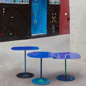 Kartell Thierry Side Tables Blue Outdoors
